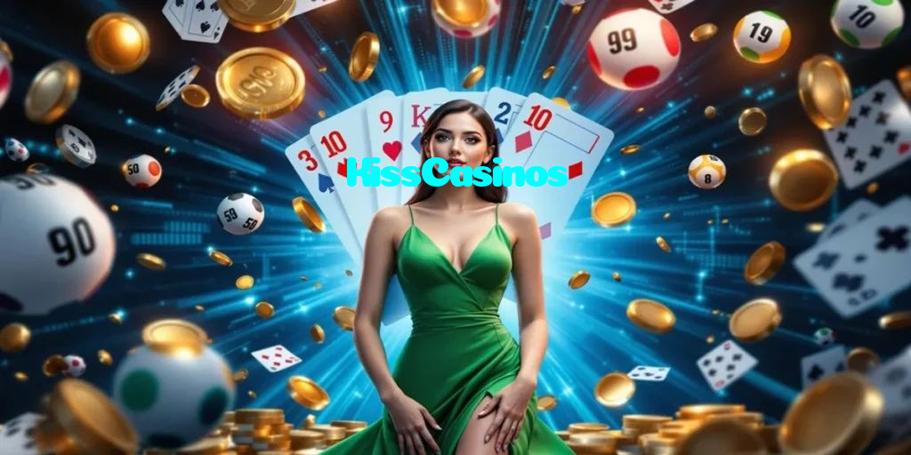 KissCasinos casino presented on mobile device in Pakistan with slots and live games